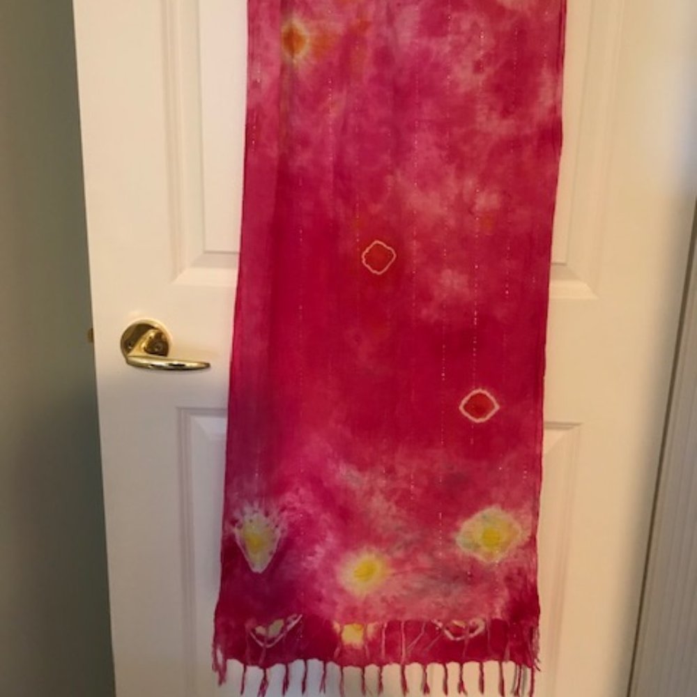 Set of  6 Multicoloured Decorative Scarves